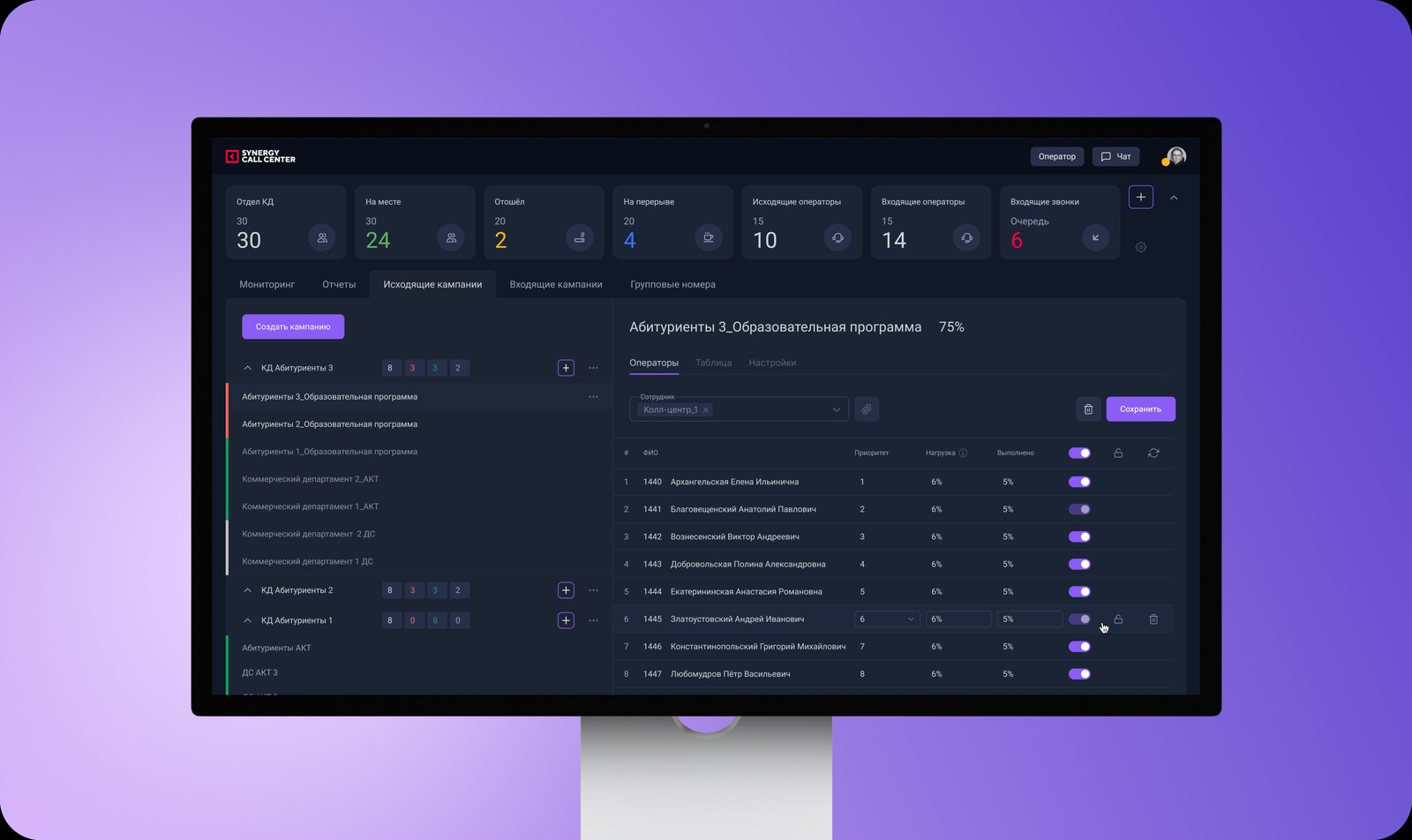 Облачная телефония: исходящие кампании